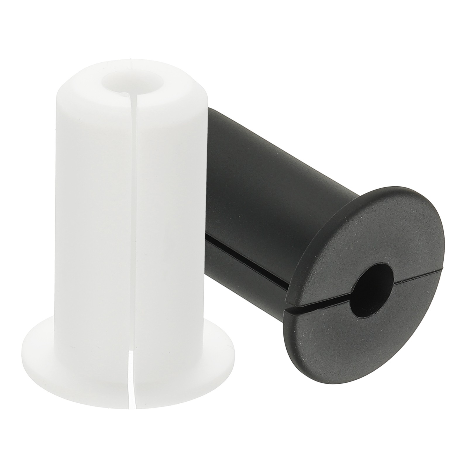4 Pcs 3/4" Wall Grommet Cable Routing Kit for 0.3" (7.5mm) Hole White/Black