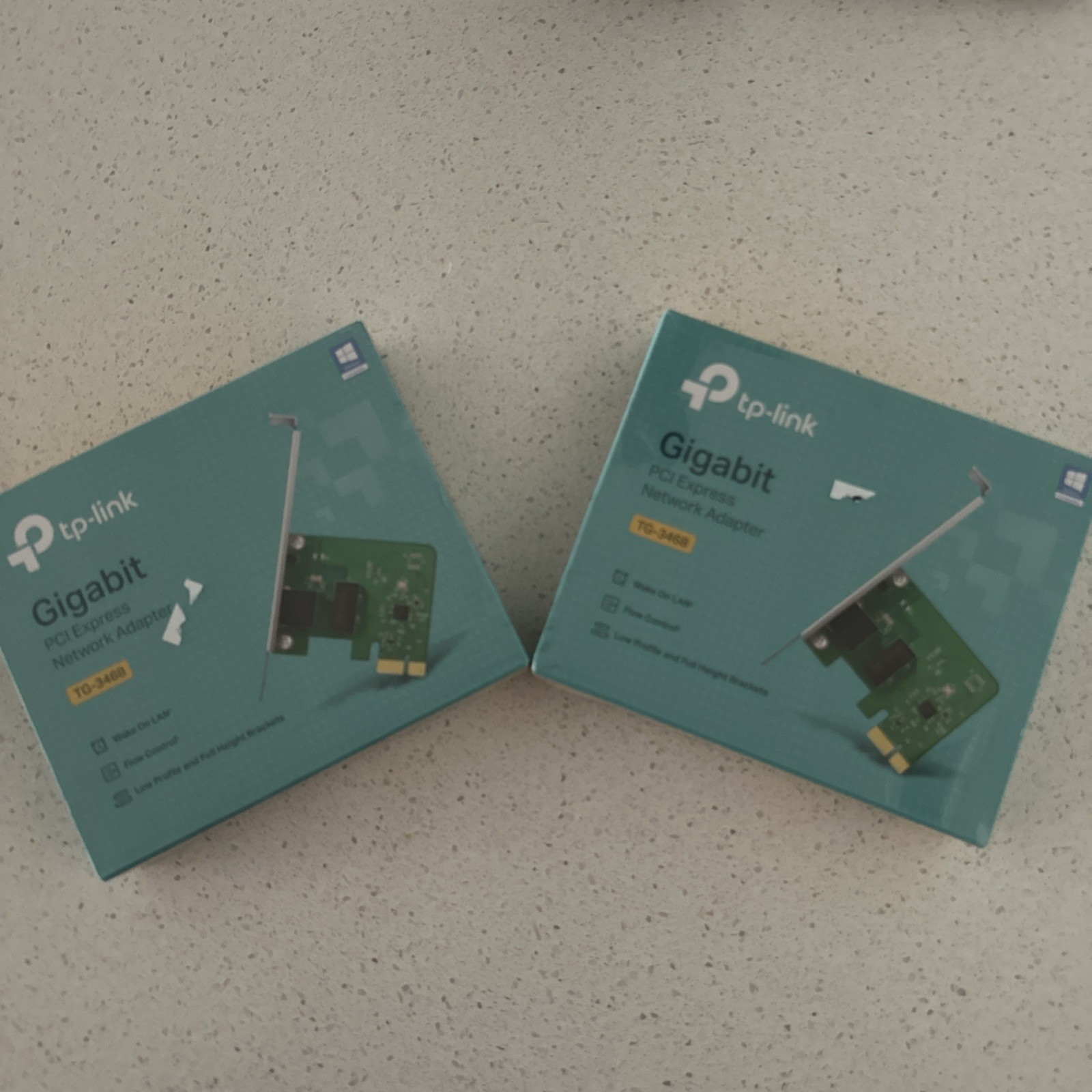 Lot of 2 TP-LINK TG-3468 1000mbps Gigabit Network Adapter