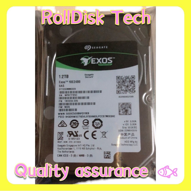 NEW Seagate Exos ST1200MM0009 1.2TB 10K RPM 10K 2.5" 12Gb/s 512n SAS Hard Drive
