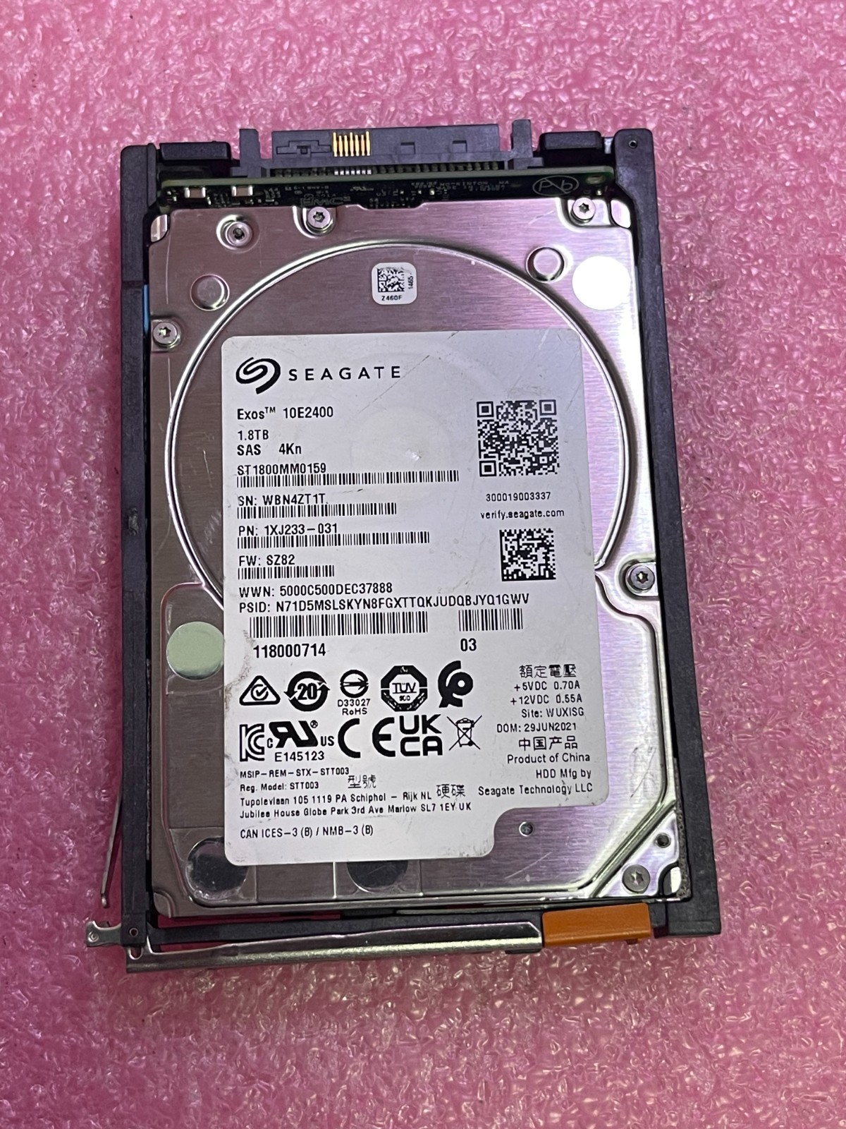 Strong-IT EMC 005053356 1.8TB 10K 12G 2.5INCH 4160 2580T UNITY SAS HDD