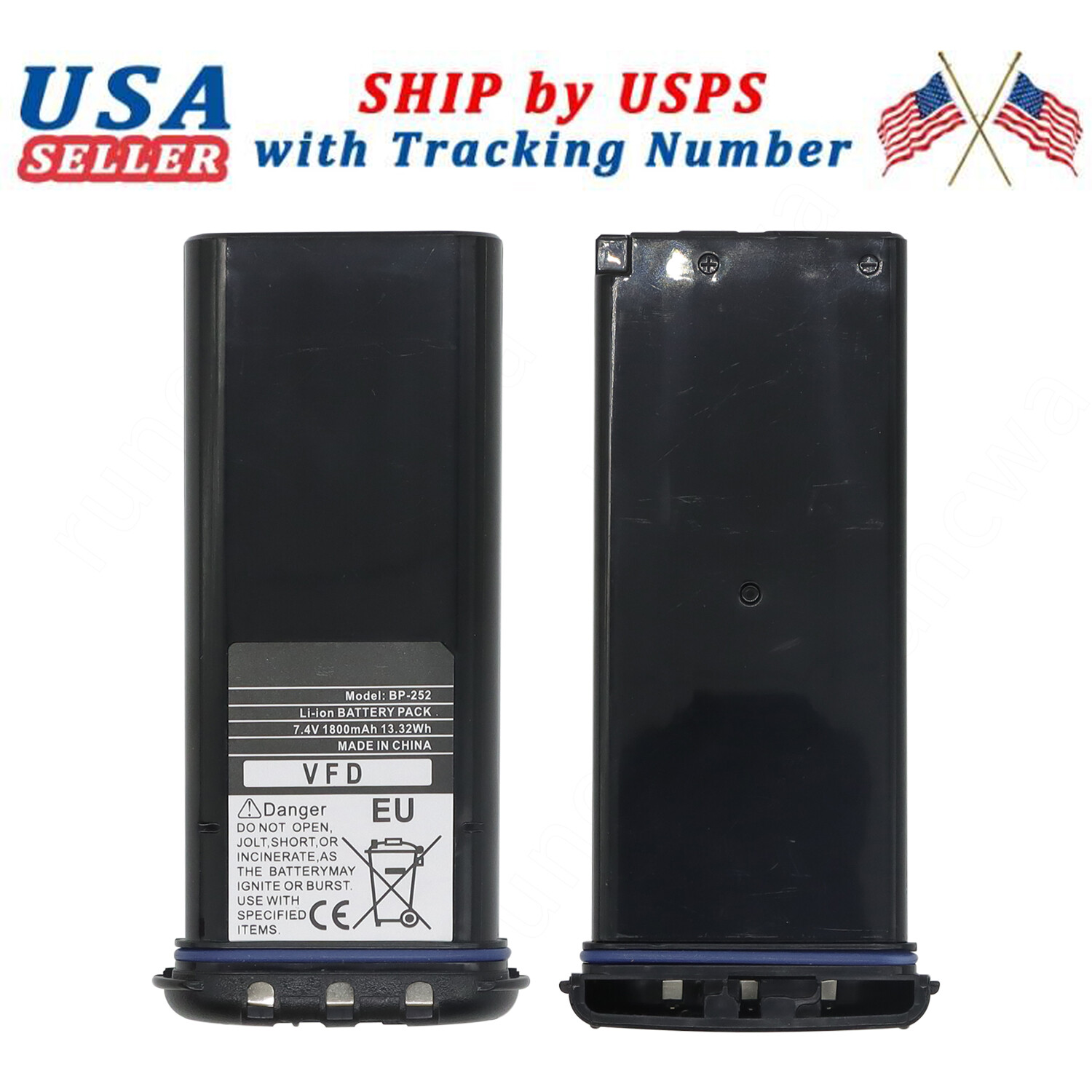 1800mah BP-252 Li-ion Battery For ICOM Radio M2A M21 M31 M32 M33 M34 M35 BP-224