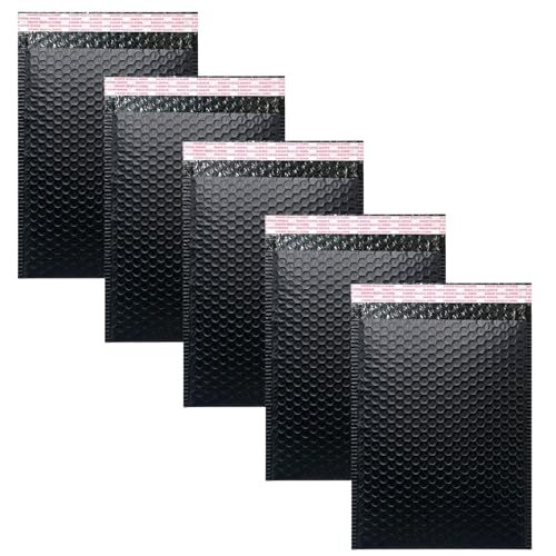 Bubble Mailers 4x6 Inch 12 Pack Small Padded Envelopes Poly 4X6 Inches Black