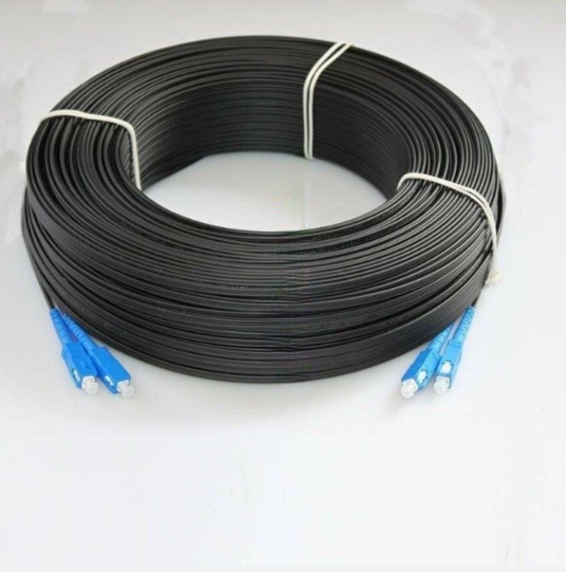 50m/100m Fiber Optic Cable Jumper Outdoor SC Duplex FTTH Drop Patch Cord SC - SC