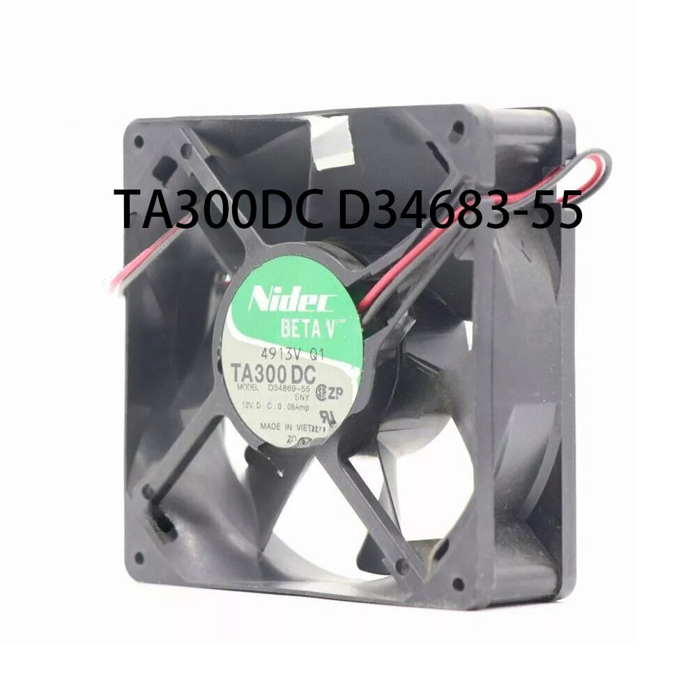 New sealed TA300DC D34683-55 Chassis fan DC 12V 0.08A 80x80x25mm Nidec radiator