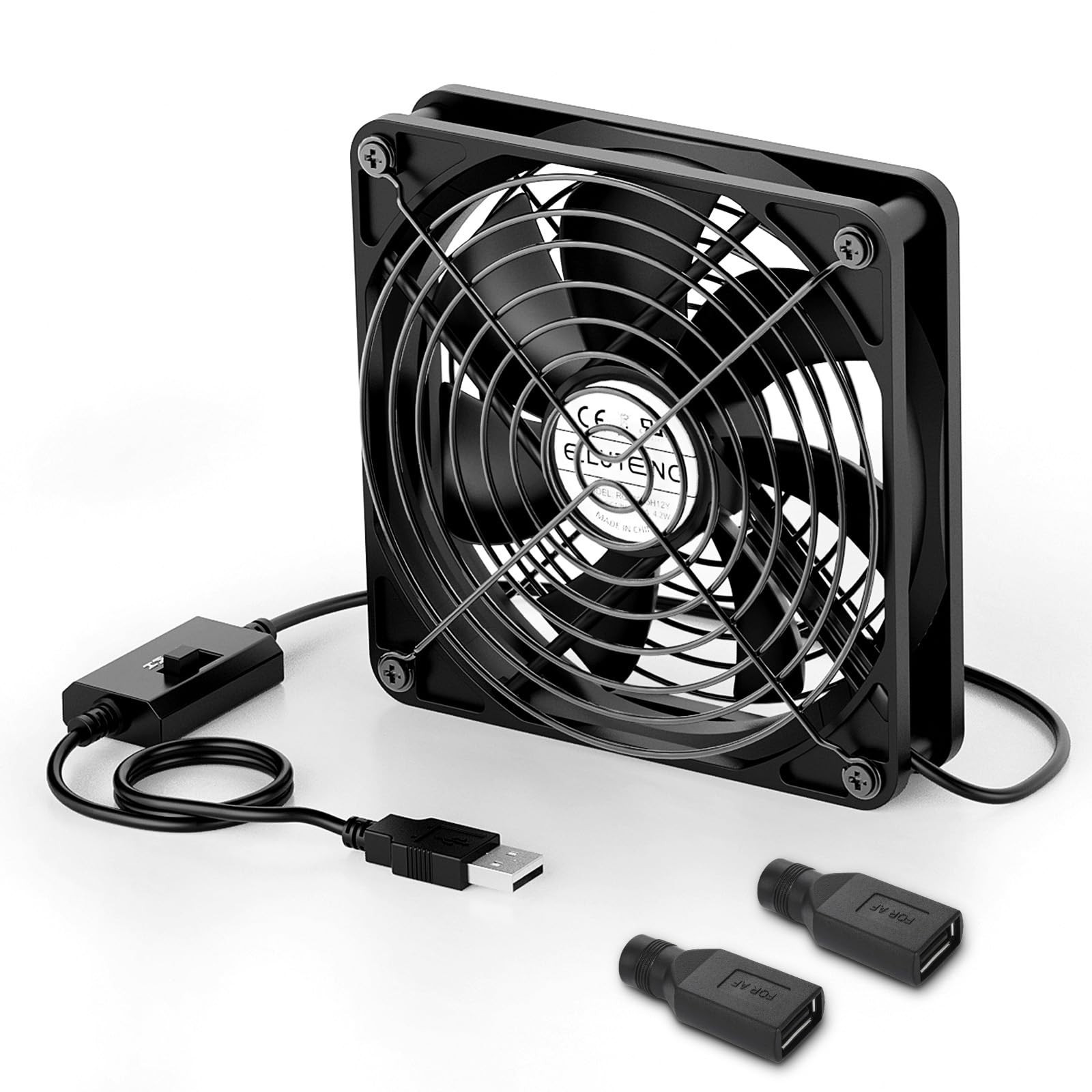 120Mm USB Computer Fan 5V PC Cooling Fan with 3 Adjustable Speeds DC to USB