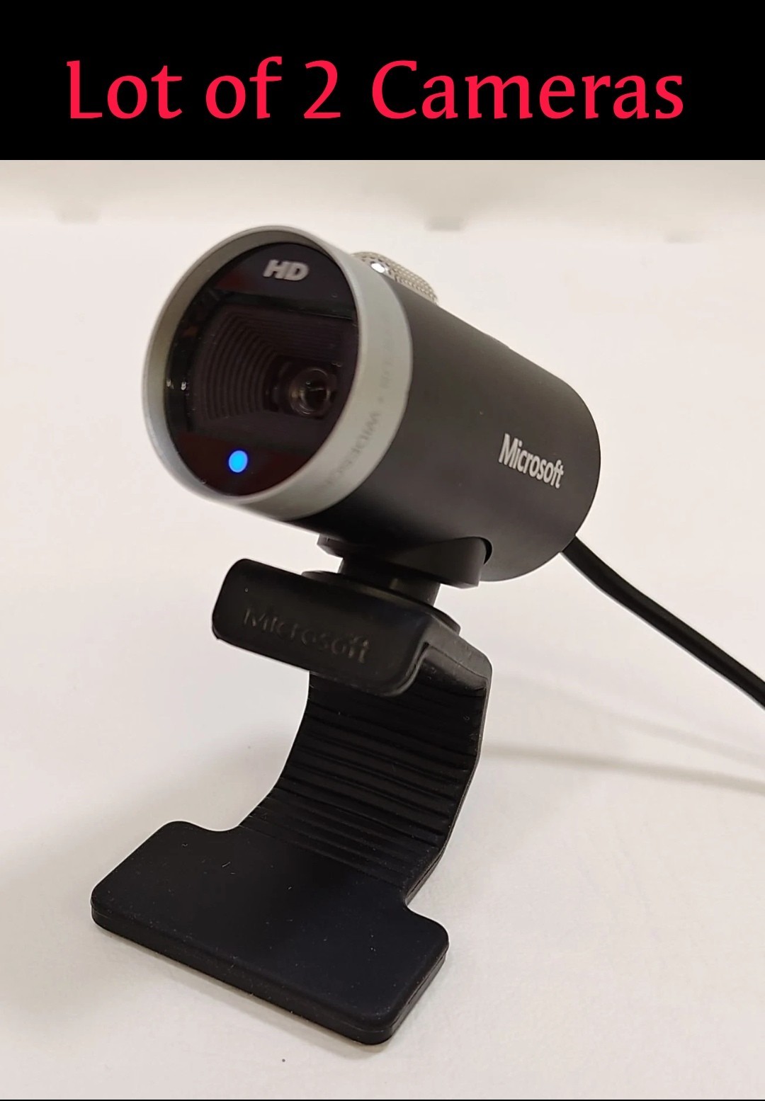 Lot Of 2 Microsoft LifeCam Cinema 720p HD Wide Screen Camera Webcam Model 1393