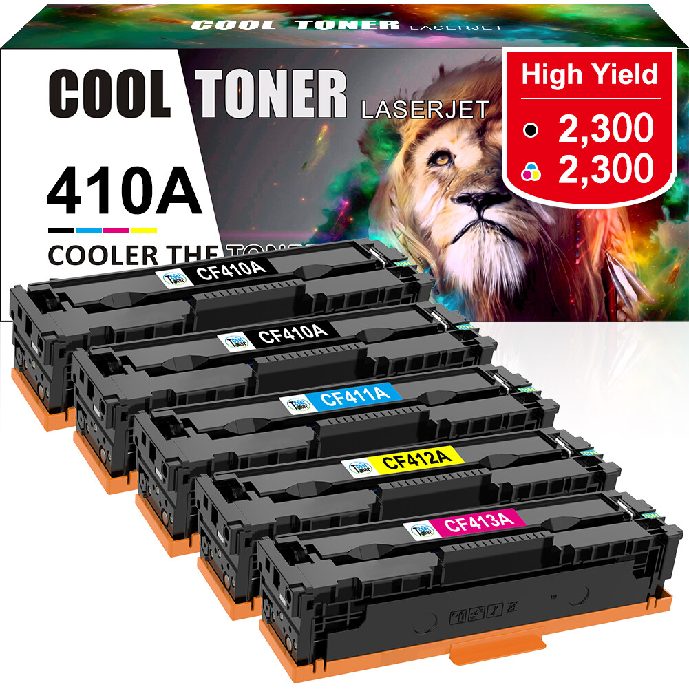 5 PK CF410A Toner Cartridge For HP 410A 477A LaserJet Pro M452dw M477fnw m477fdw