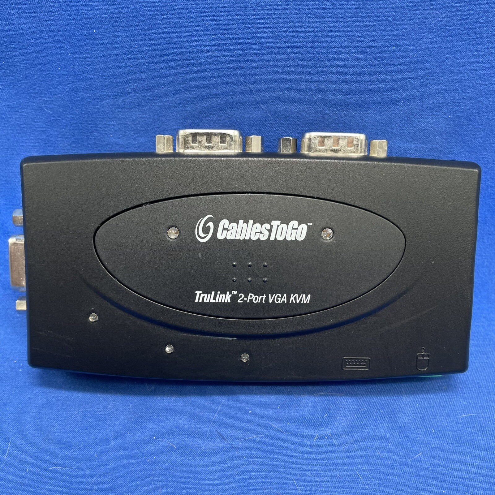 USB 2-Port VGA/KVM Switch C2G #35554 TESTED CablesToGo TruLink