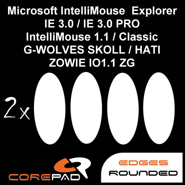 Corepad Skatez Microsoft IntelliMouse Explorer 3 G-WOLVES SKOLL HATI Mouse Feet