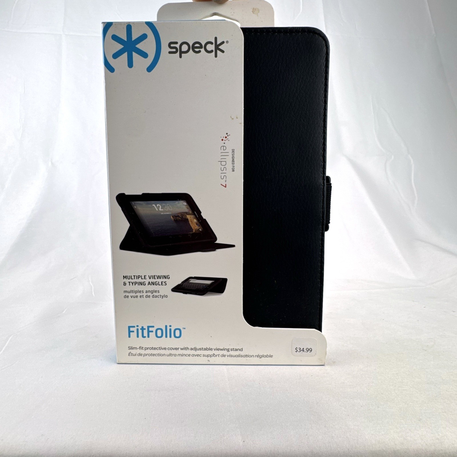 Speck FitFolio Case Verizon Ellipsis 7 Tablet Slim Protective Stand Cover Black