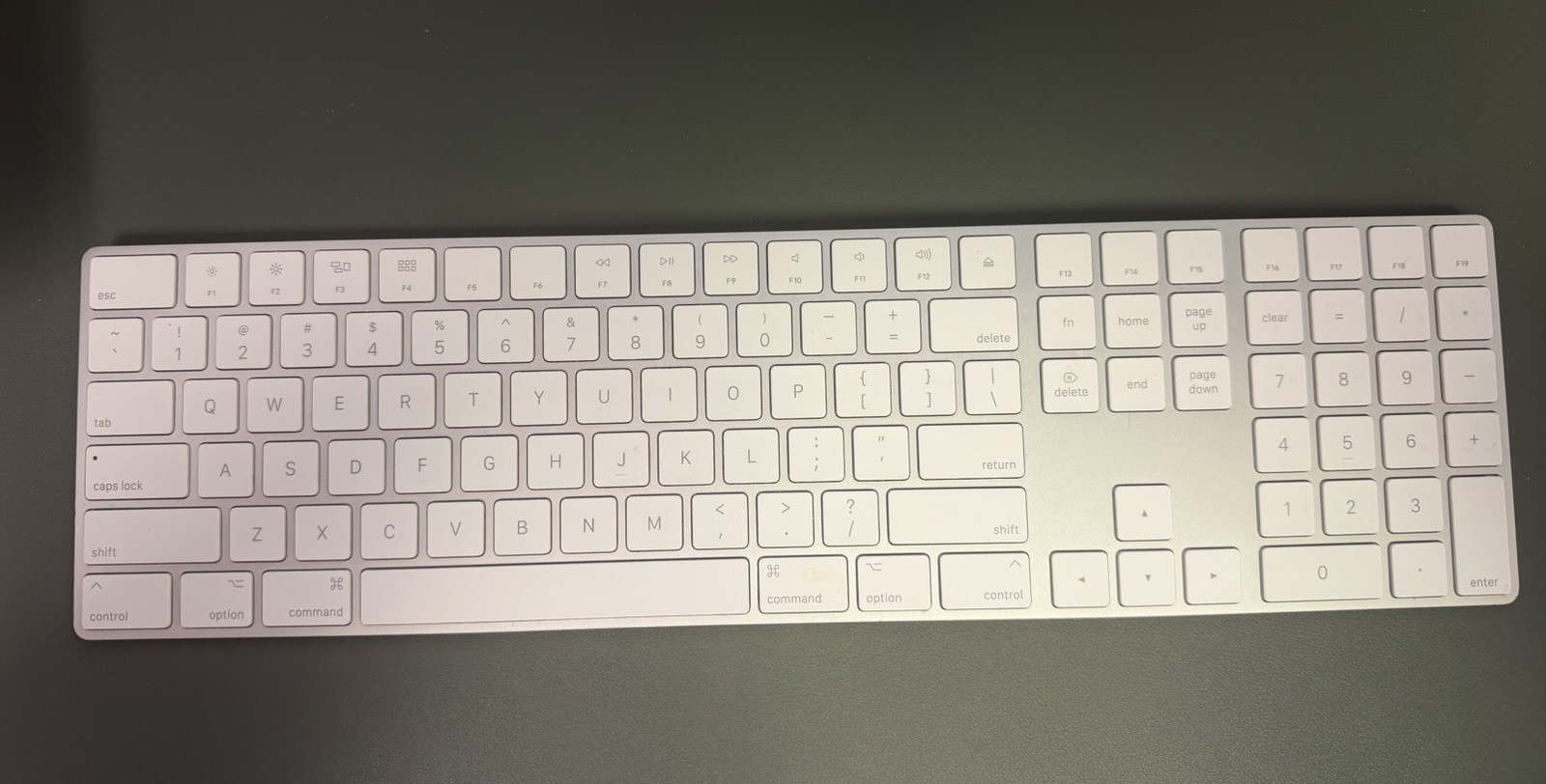 Apple Magic Keyboard A1843 with Numeric Keypad Wireless Bluetooth Silver