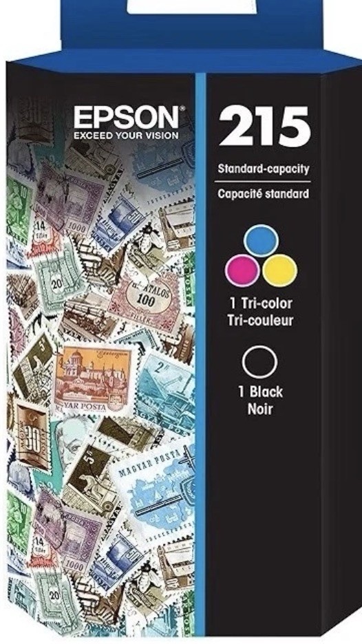 Epson 215 Ink Cartridge Pack Tri-color 1 Black Standard-capacity Printer Ink