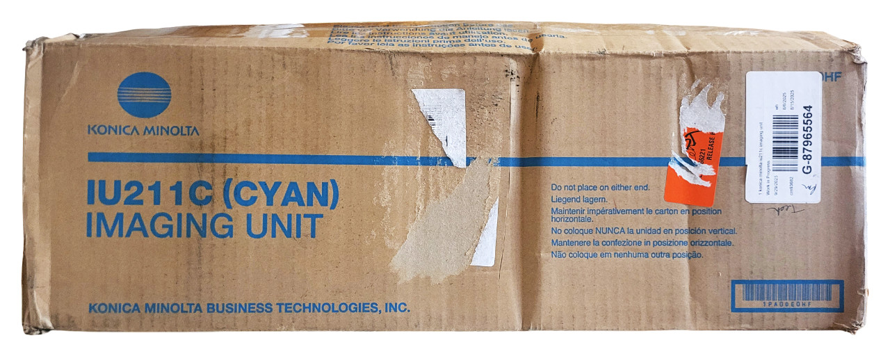 Konica Minolta IU211C Cyan A0DE-0HF Imaging Unit With Open Deformed Box