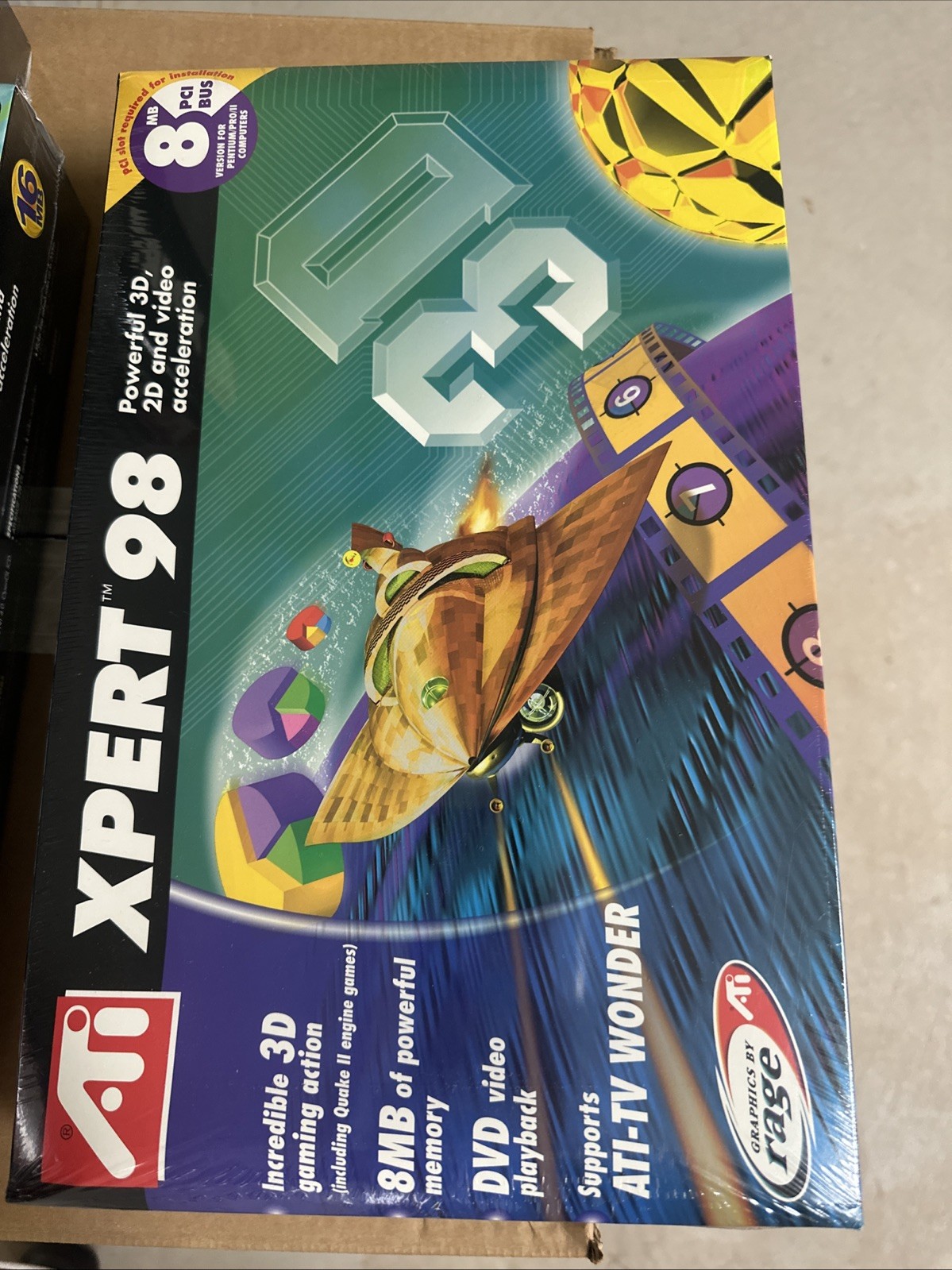 ATI Xpert 98 8MB PCI Video Graphics Card Factory Sealed NEW RAGE XL