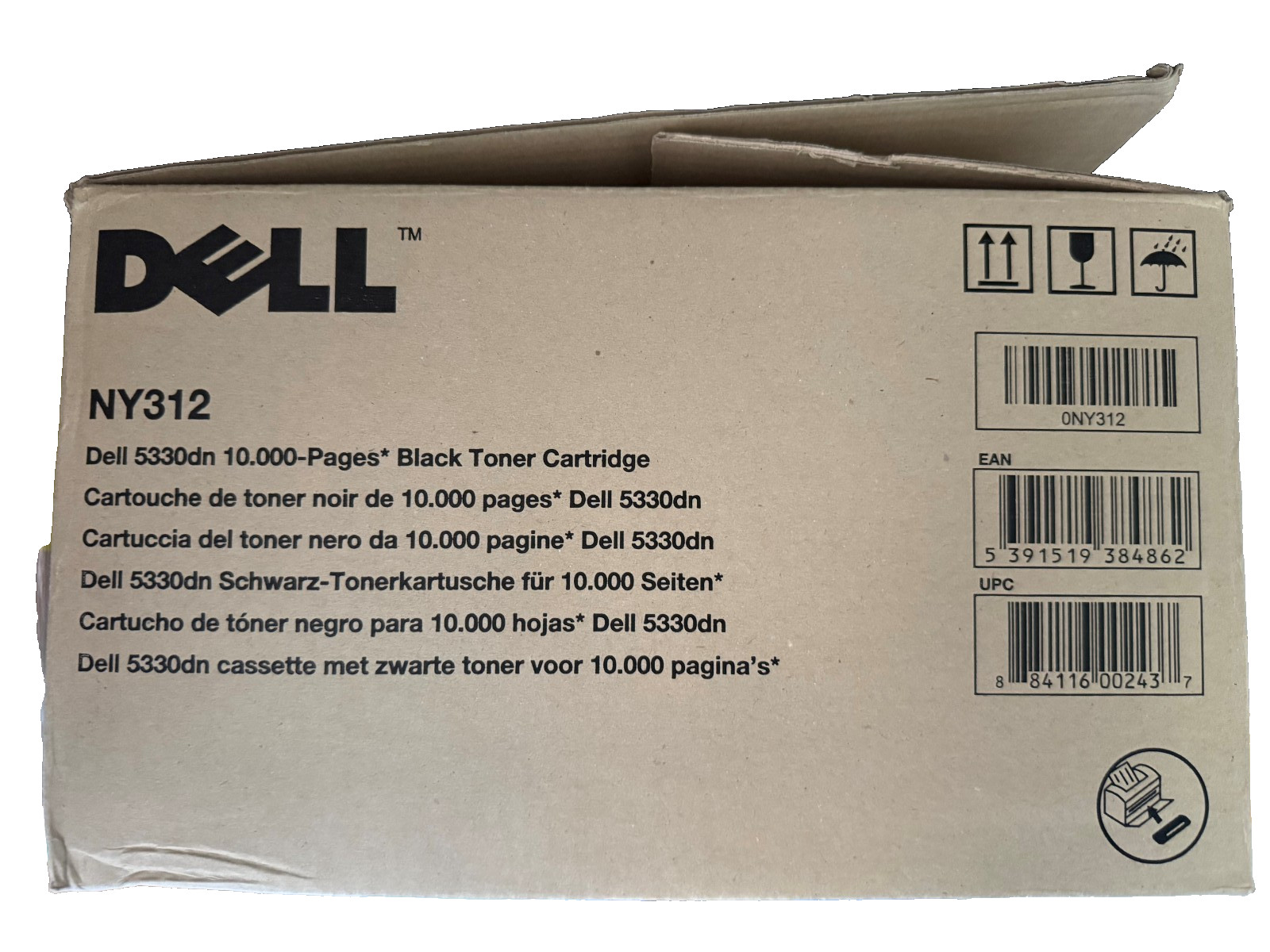 Genuine Dell NY312 Black Toner Cartridge for 5330dn