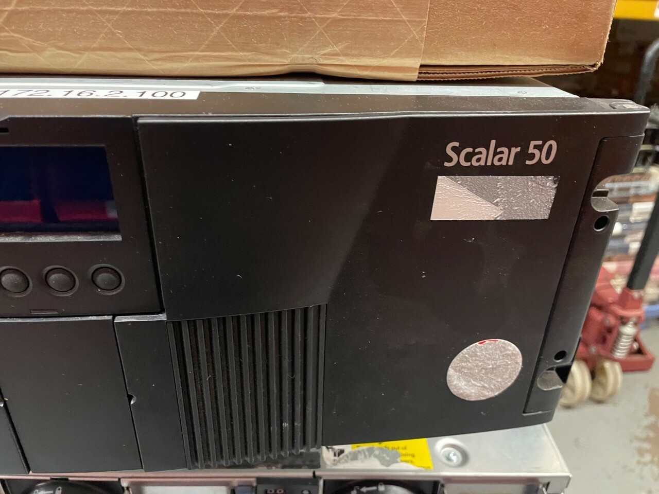 Quantum Scalar i50 Tape Library PX502 PC-EF9UZ-YF no drives.
