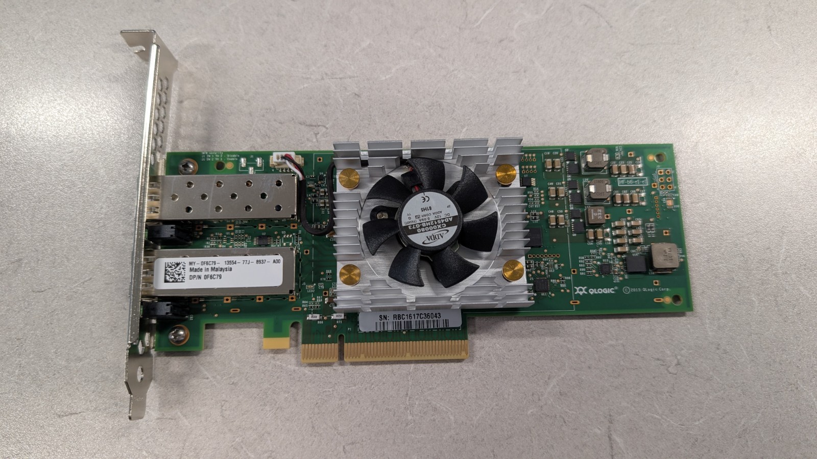 Dell 0F6C79 QLogic QL45212HLU 10Gbe / 25Gbe Dual Port SFP+ Ethernet PCI Express