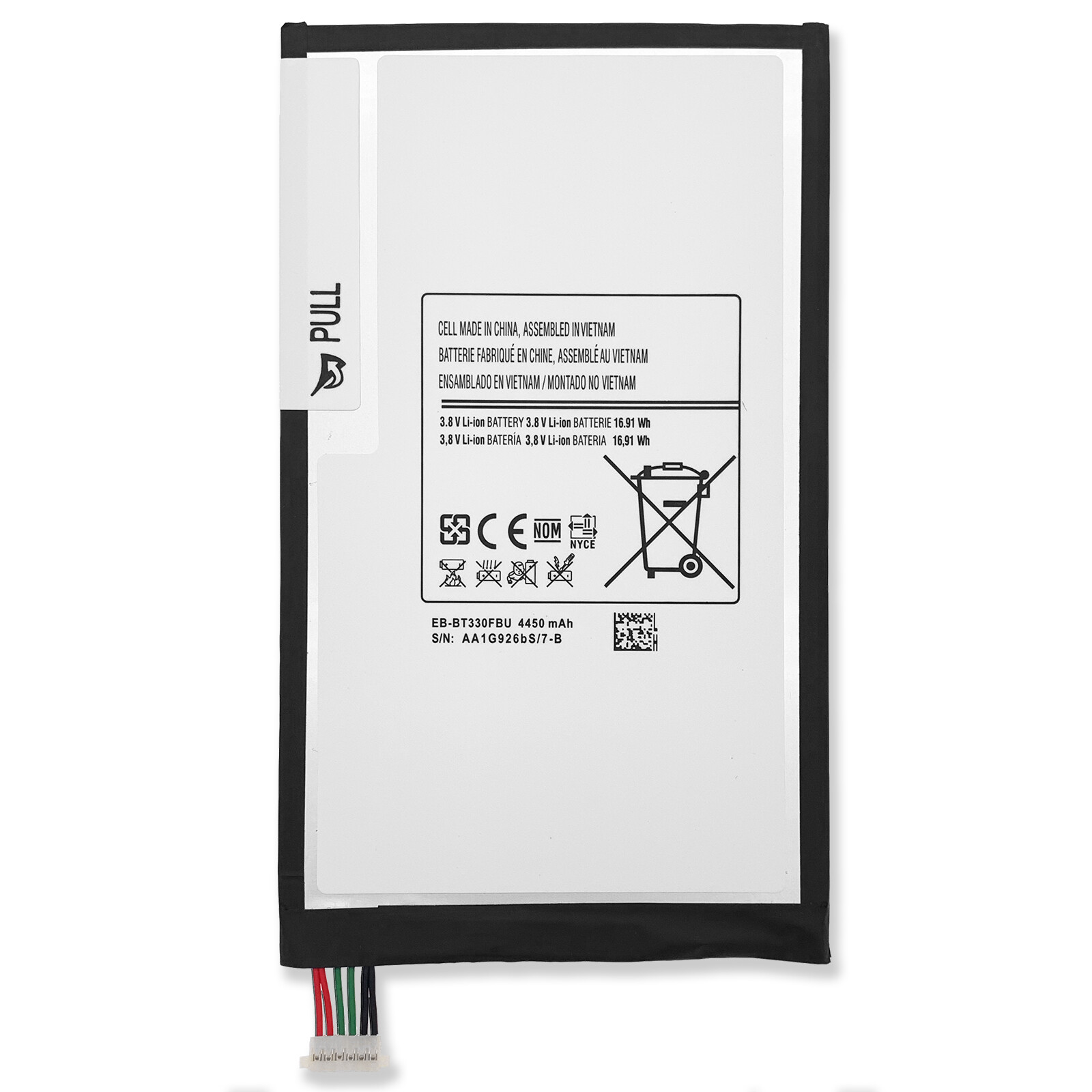 Replacement 3.8V Battery For Samsung Galaxy Tab 4 SM-T330 SM-T330NU EB-BT330FBU
