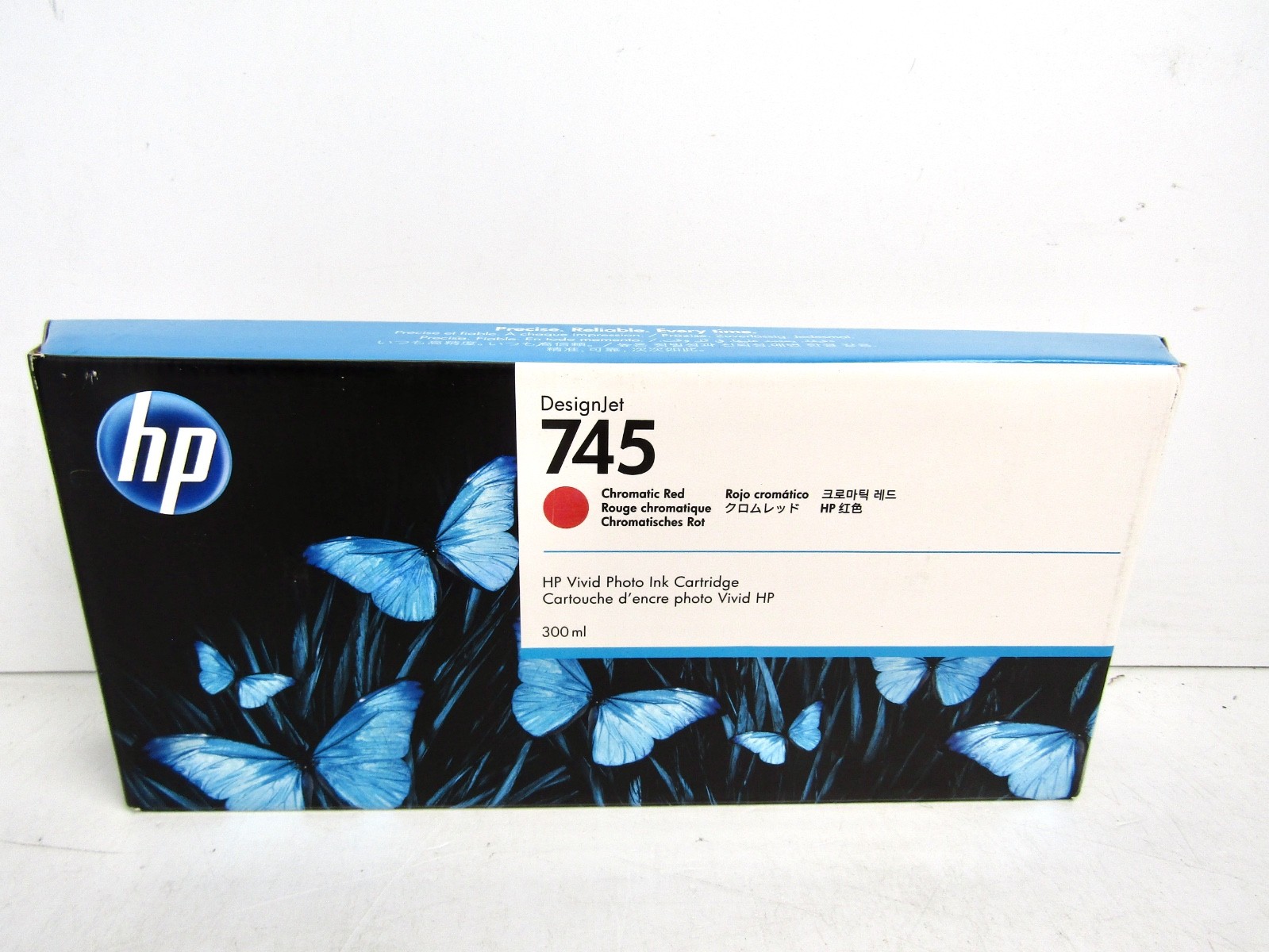 OEM HP 745 Chromatic Red 300ml Ink Cartridge F9K06A for Z2600 Z5600 - Expired