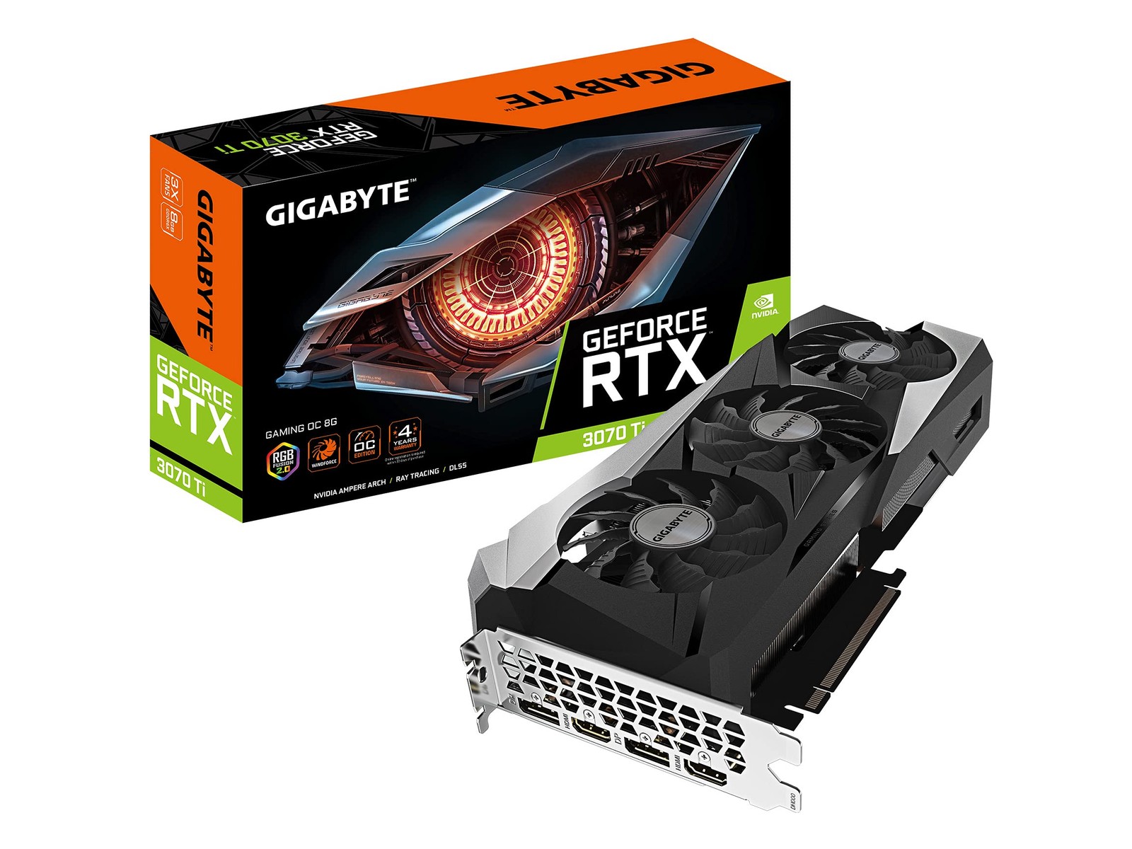 GIGABYTE GeForce RTX 3070 Ti Gaming OC 8G Graphics Card WINDFORCE 3X Cooling