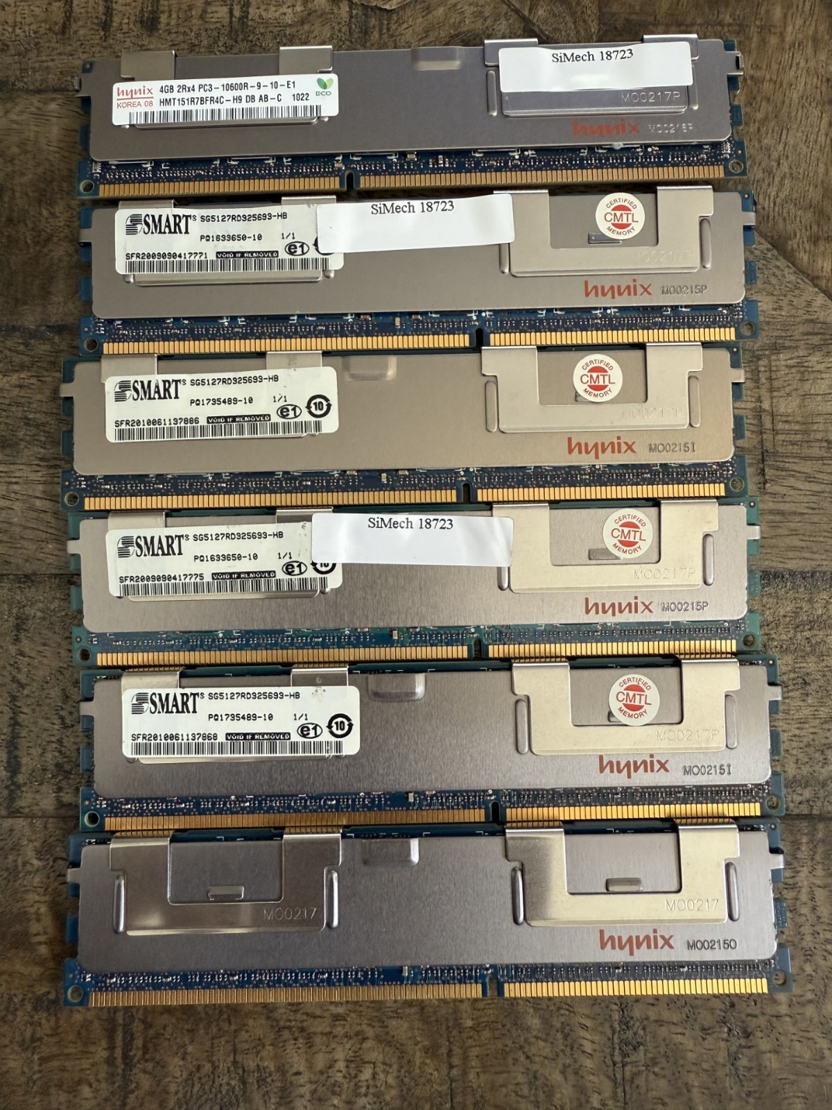 24 GB (6x4GB) 2Rx4 PC3-10600R DDR3-1333 240 Pin Memory RAM (SK Hynix)