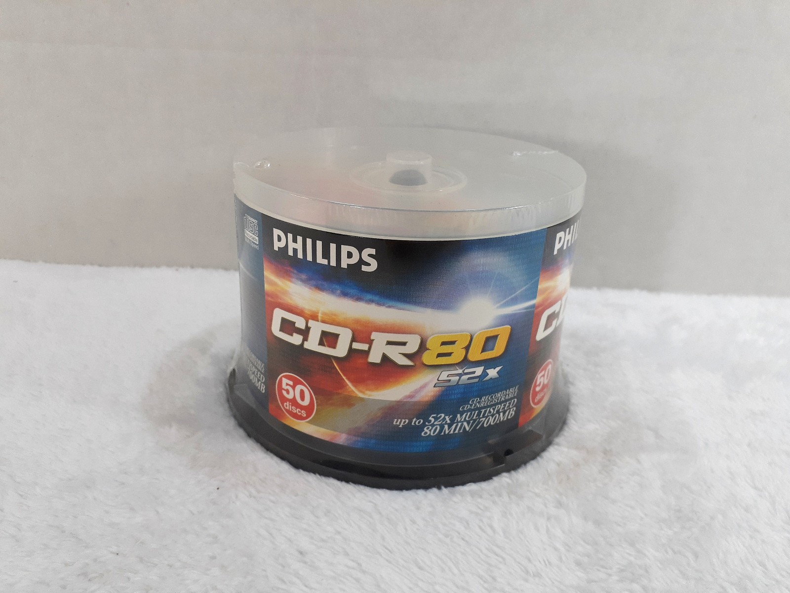 Philips CD-R 700MB 80min 52x Spindle 50 Pack Blank Discs New Sealed