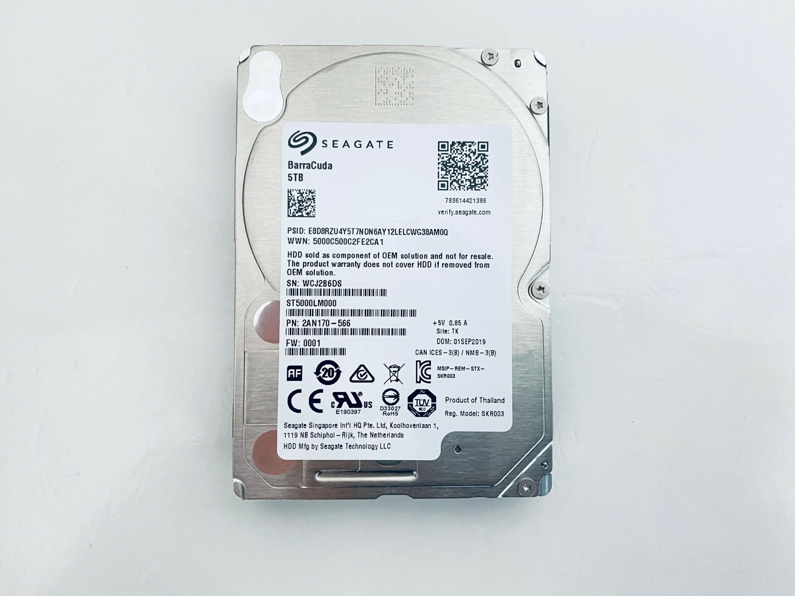 NEW ST5000LM000 Barracuda FOR SEAGATE 5TB 2.5" 5400 RPM 128MB SATA Hard Drive
