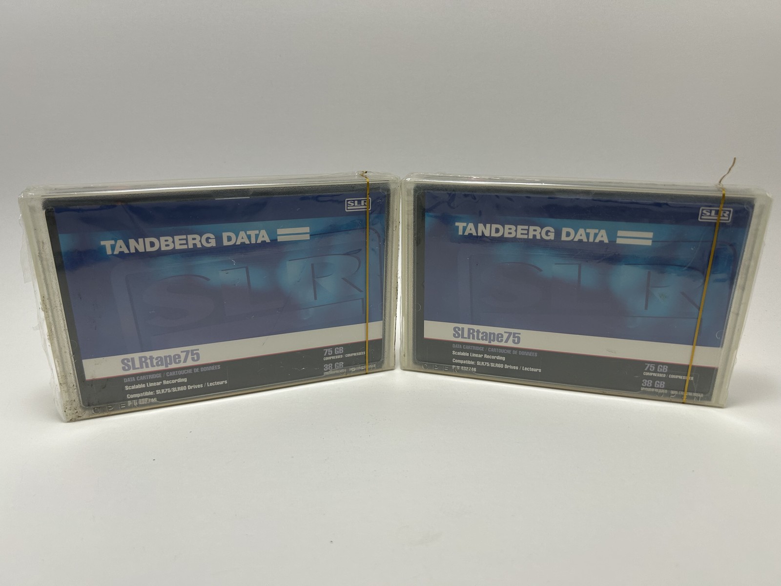 Tandberg Data SLRtape75 38GB/75GB Data Cartridge Lot of 2 SLR75 SLR60 P/N 432746