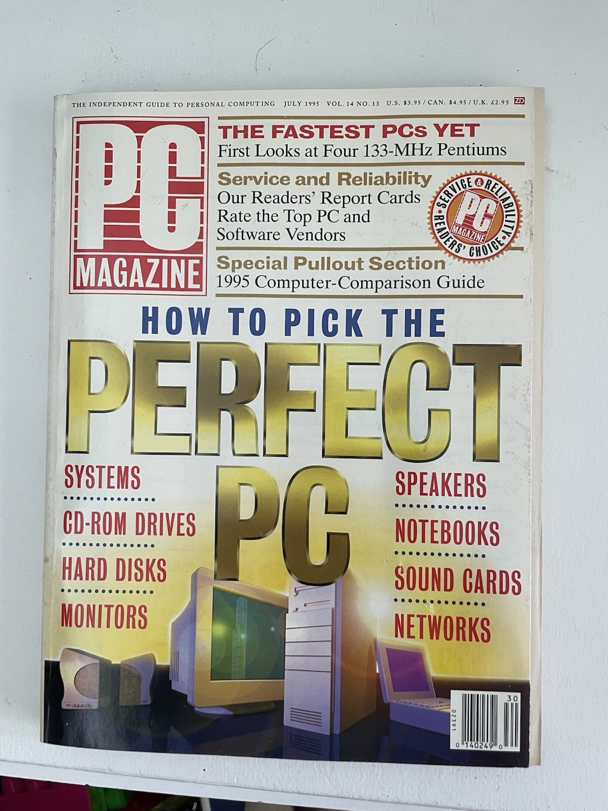 PC MAGAZINE~JULY 1995~VOL 14-#13~COMPUTER~PICK THE PERFECT PC~BACK ISSUE
