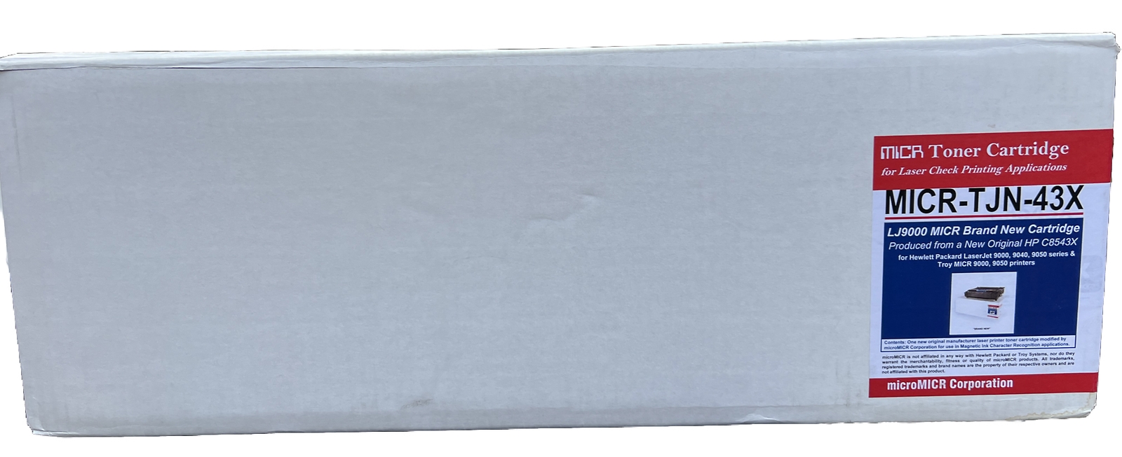 Micro Micr Corporation Micrtjn43x Oem New Micr Toner Cartridge - Black - 30 000