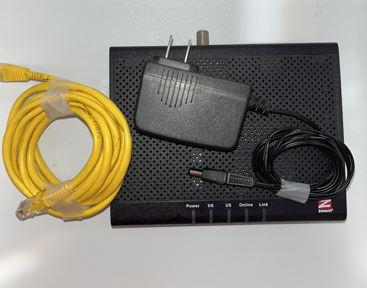 ZOOM CABLE MODEM 3.0 Model 5341J-SERIES 1094 - Tested Works See Photo
