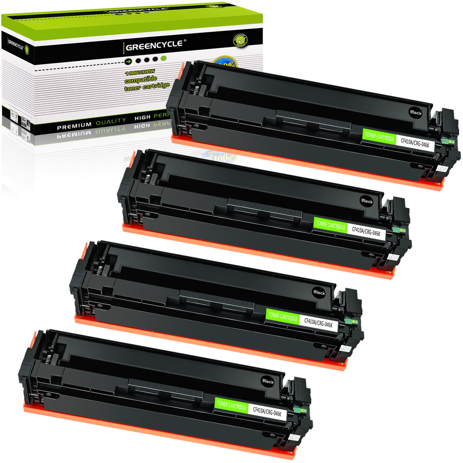 4PK Black CF410A Toner Cartridge Fits for HP LaserJet MFP M377dw M452dw M452nw