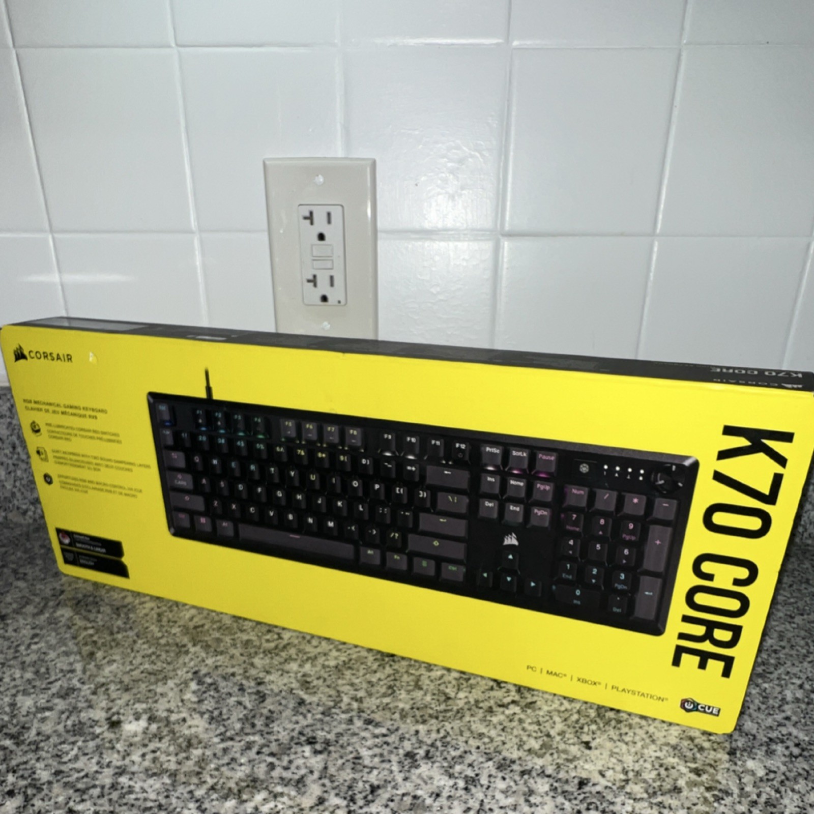 Corsair K70 CORE RGB Illuminated Mechanical Wired Keyboard Gray QWERTY EN