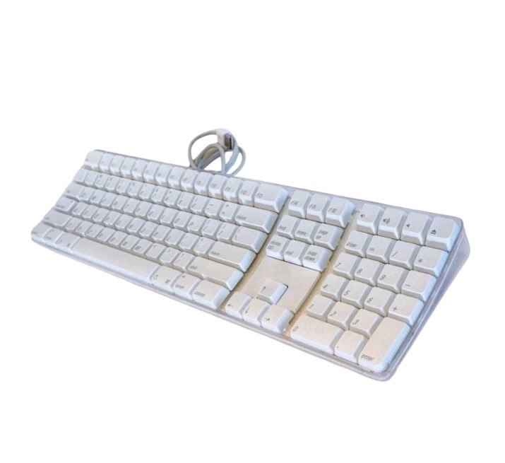 Apple Pro Keyboard A1048 Wired USB White Clear Case with Numeric Keypad VTG 2003