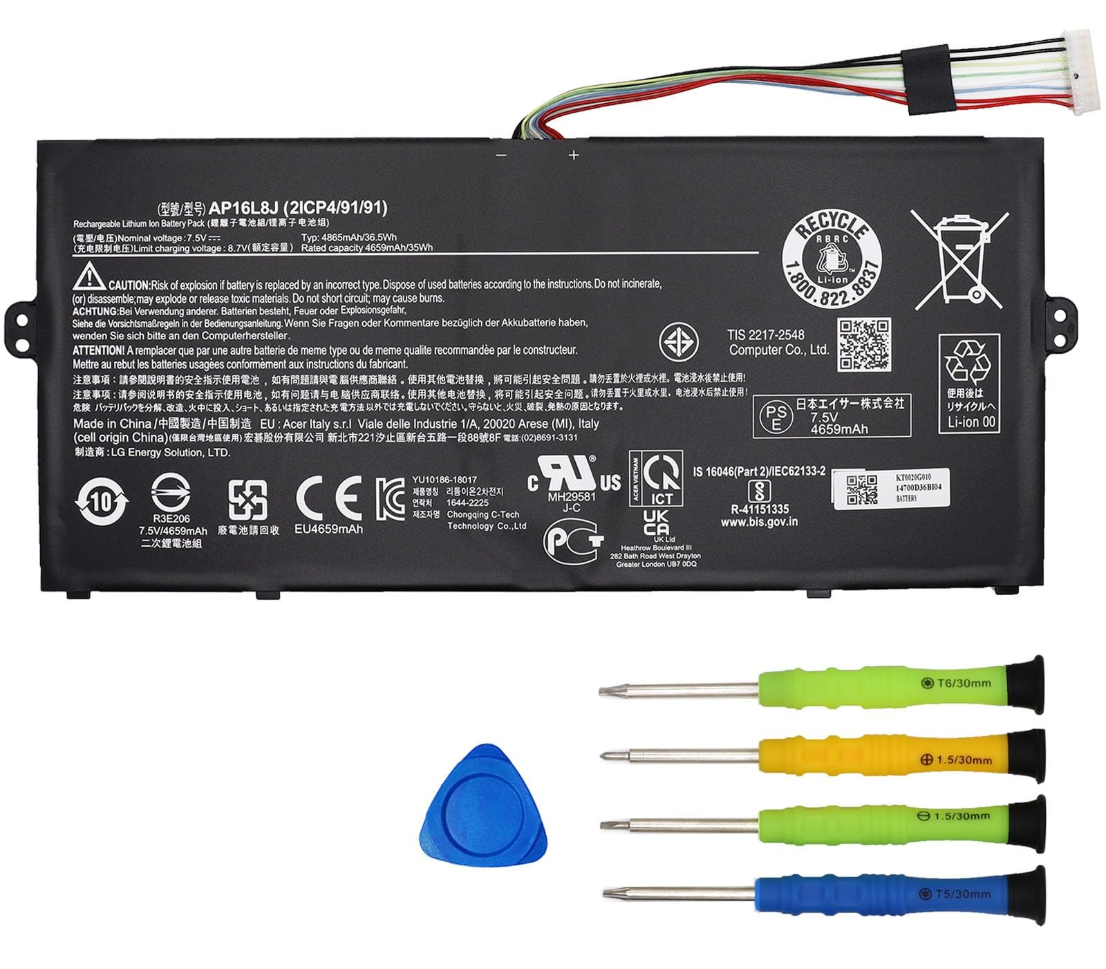 GlottyBatt AP16L8J Battery Replacement for Acer Swift