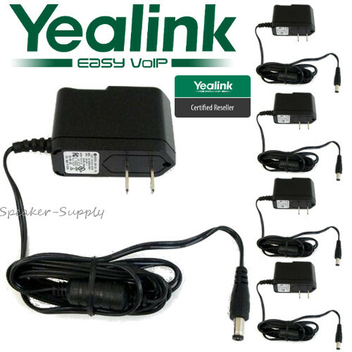 5 Pk Yealink Power Supply Adapter T20P T22P T26P T28P T41P T42G T27P PS5V1200US