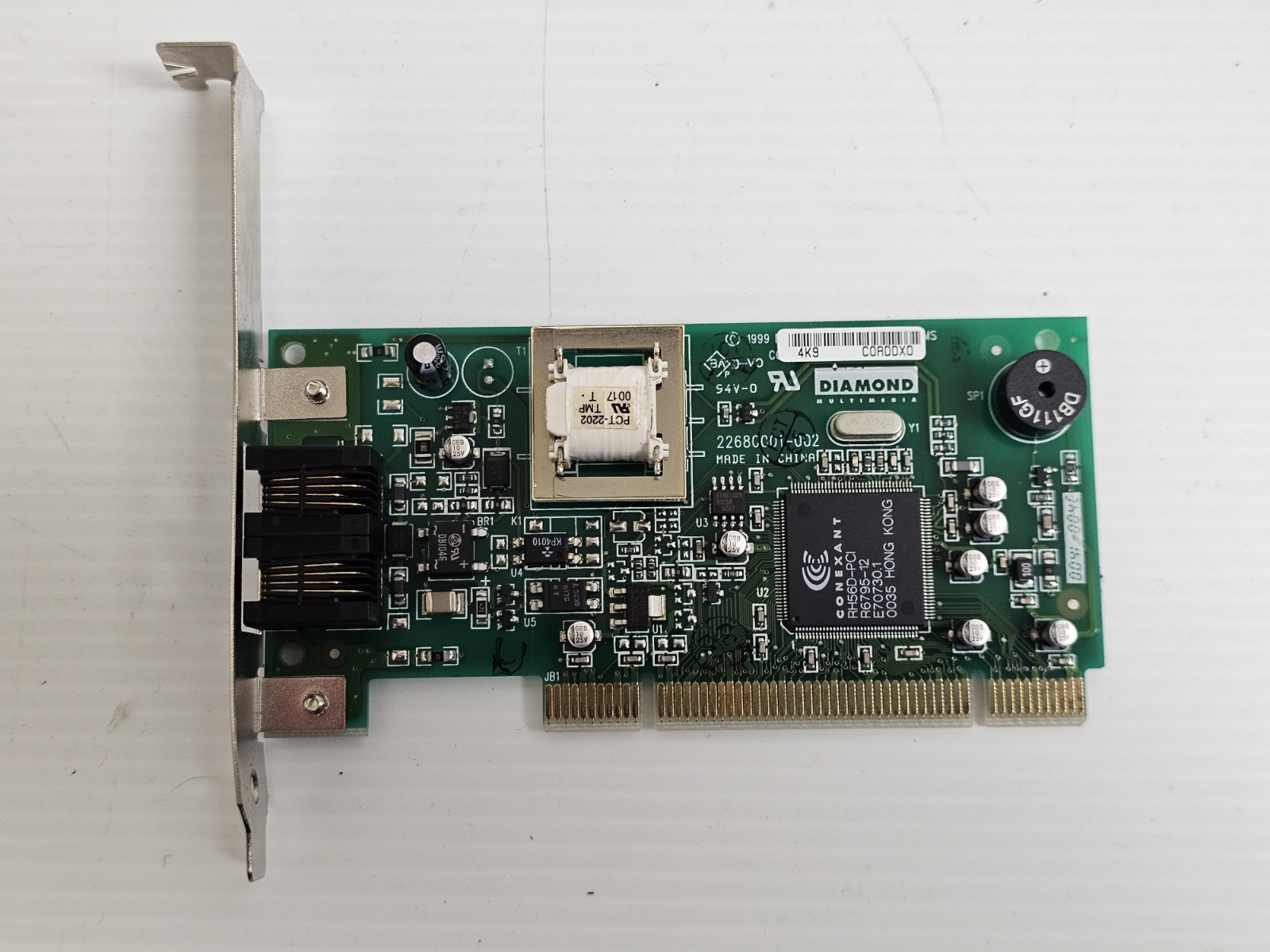 Diamond Multimedia 22680001-003 Ethernet 56K Modem Adapter PCI 