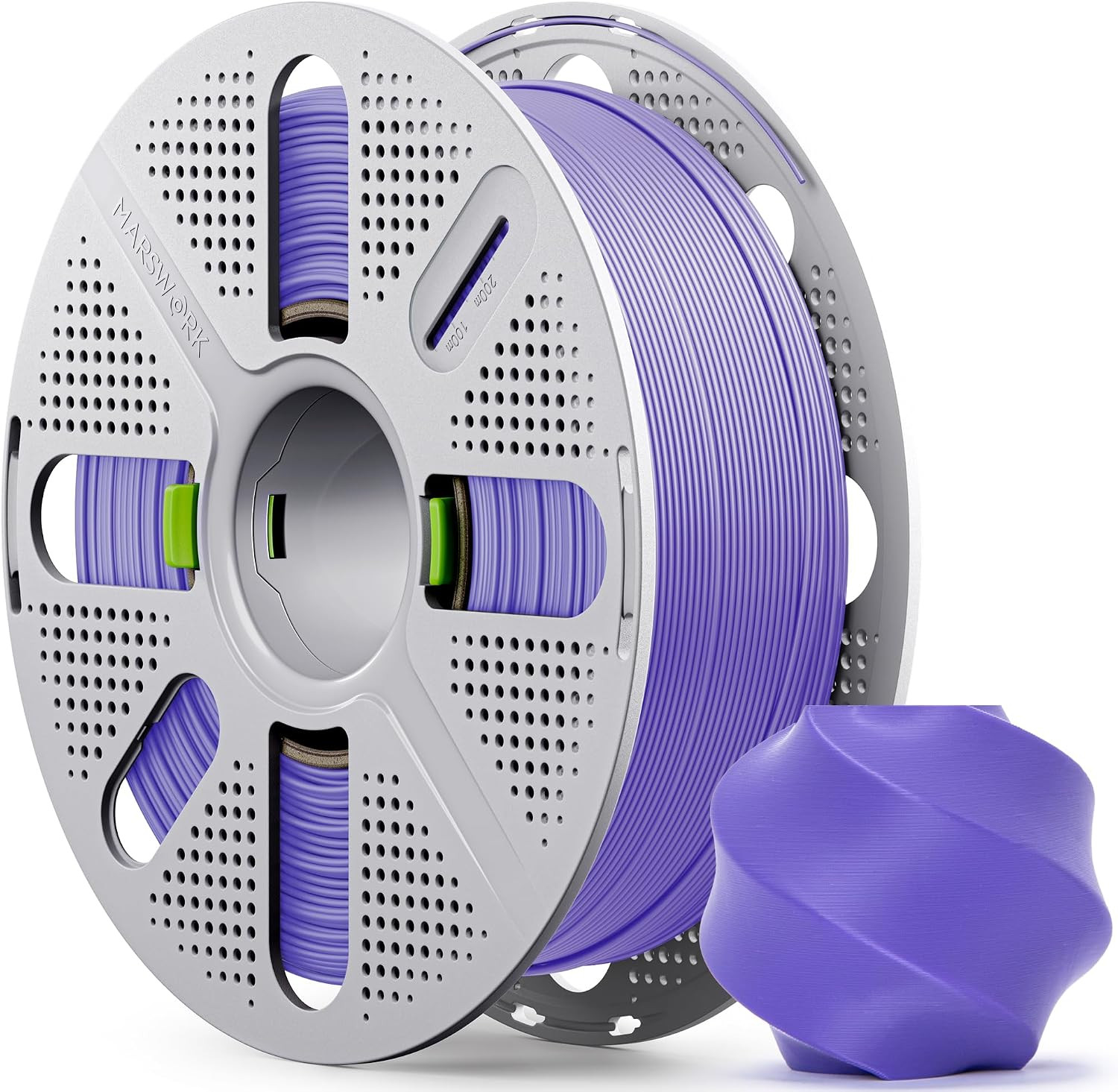 PLA Basic, Pre-Dried Filament with Quick-Swap Reusable Spool 1Kg (2.2Lbs), 1.75M