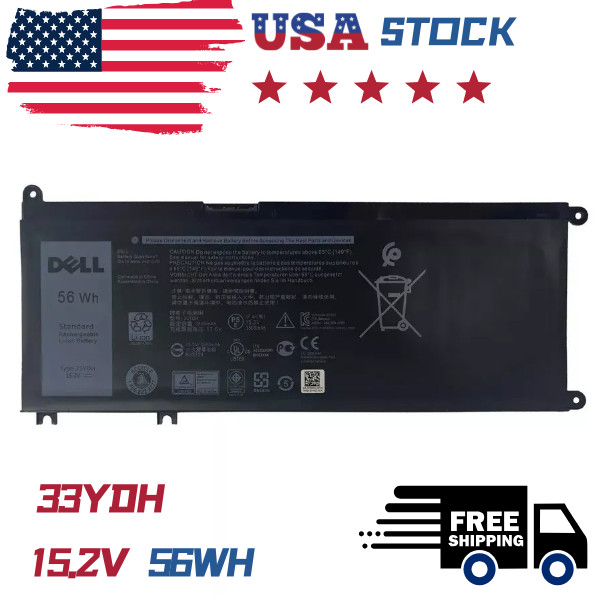 Genuine 56WH 33YDH Battery For Dell Inspiron 17 7000 7577 7773 7778 7779 2-in-1