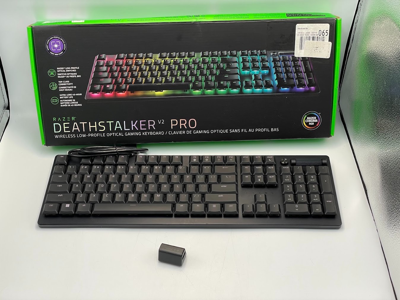 Razer DeathStalker V2 Pro Wireless Optical Gaming Keyboard - Clicky - No Dongle