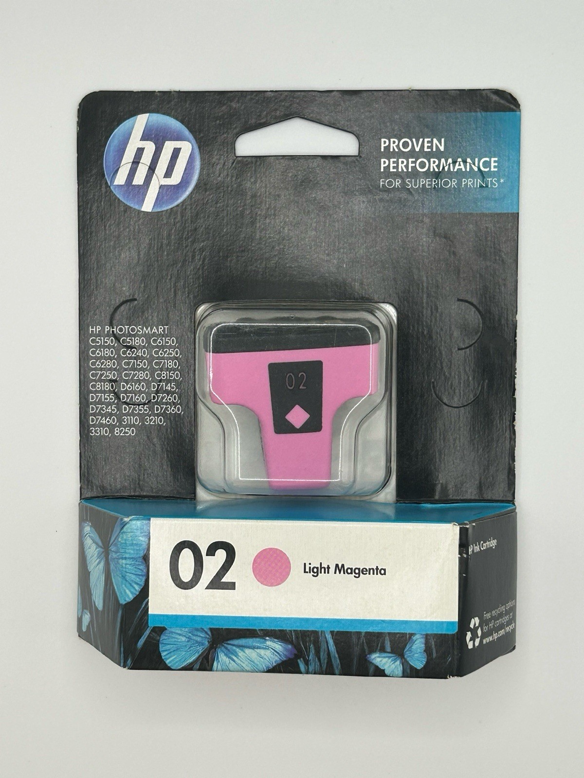 HP 02 Covers HP Inks Light Magenta Printer ink New
