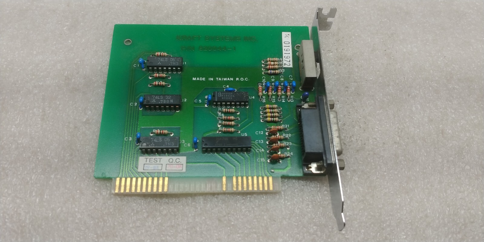 VINTAGE Kraft Systems Inc P/N 820044-1 Vintage Retro 8-Bit ISA BKL 36C Card F SH