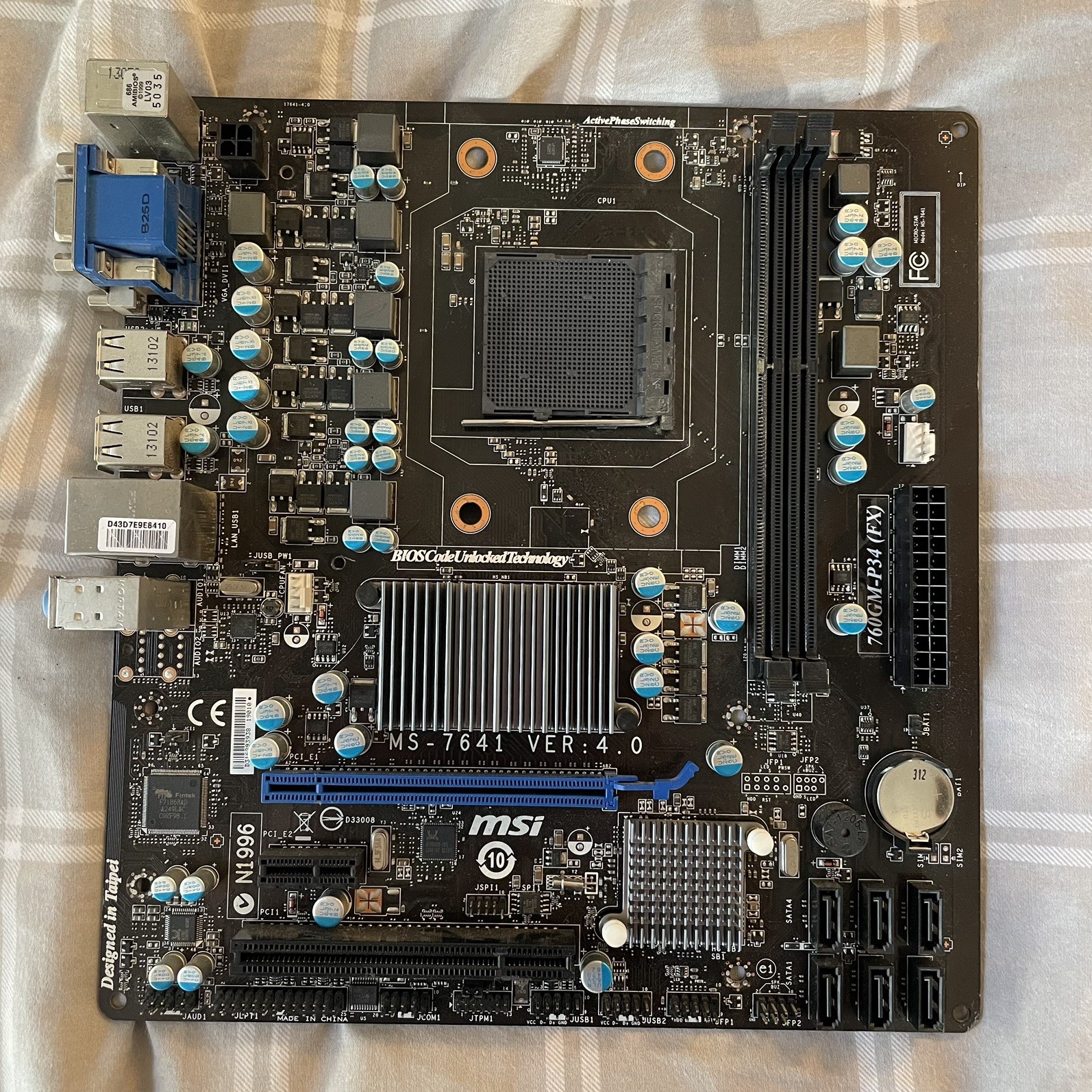 MSI MS-7641 VER 4.0 MOTHERBOARD
