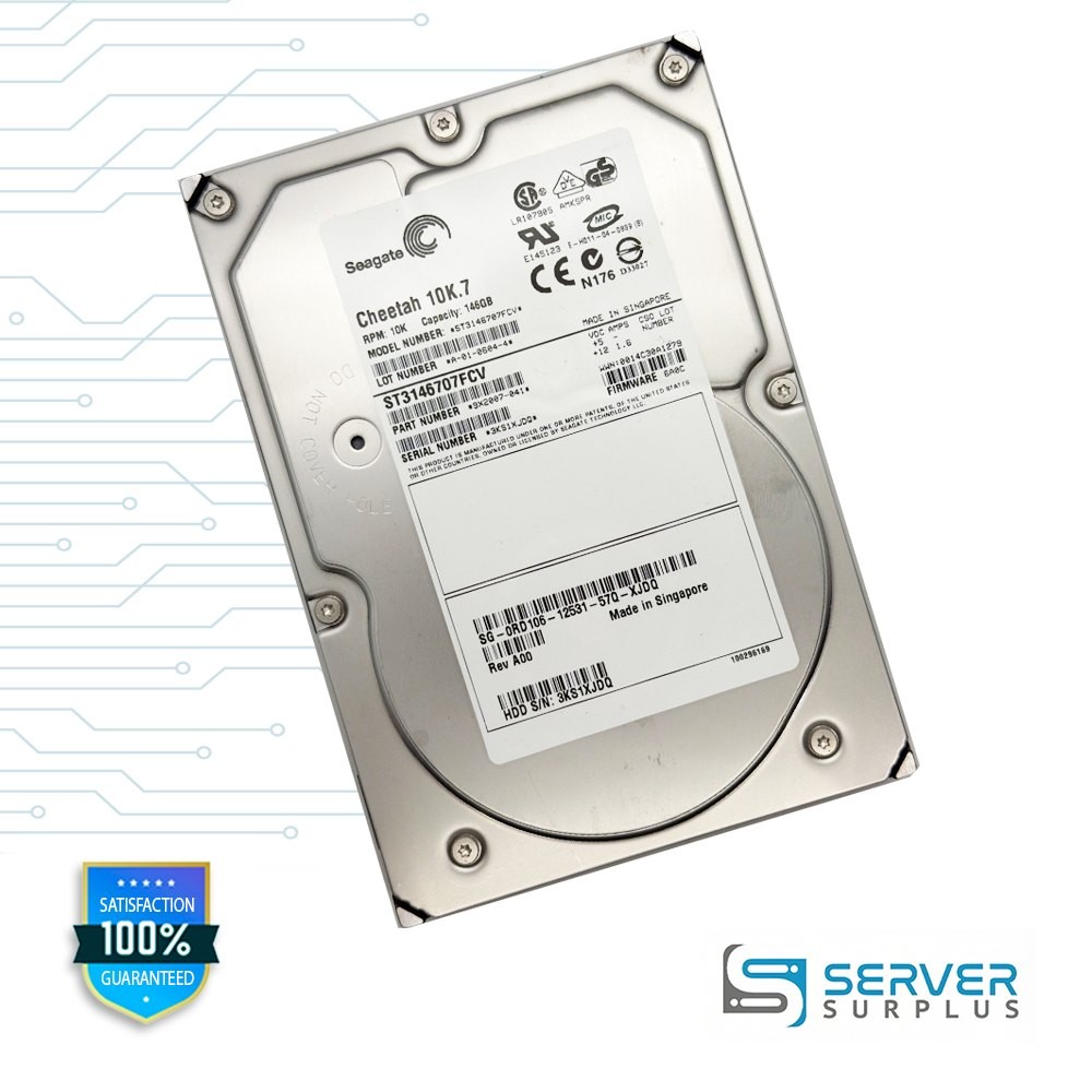 Seagate Cheetah 10K.7 146GB 10K RPM 3.5 in Enterprise HDD | ST3146707FCV