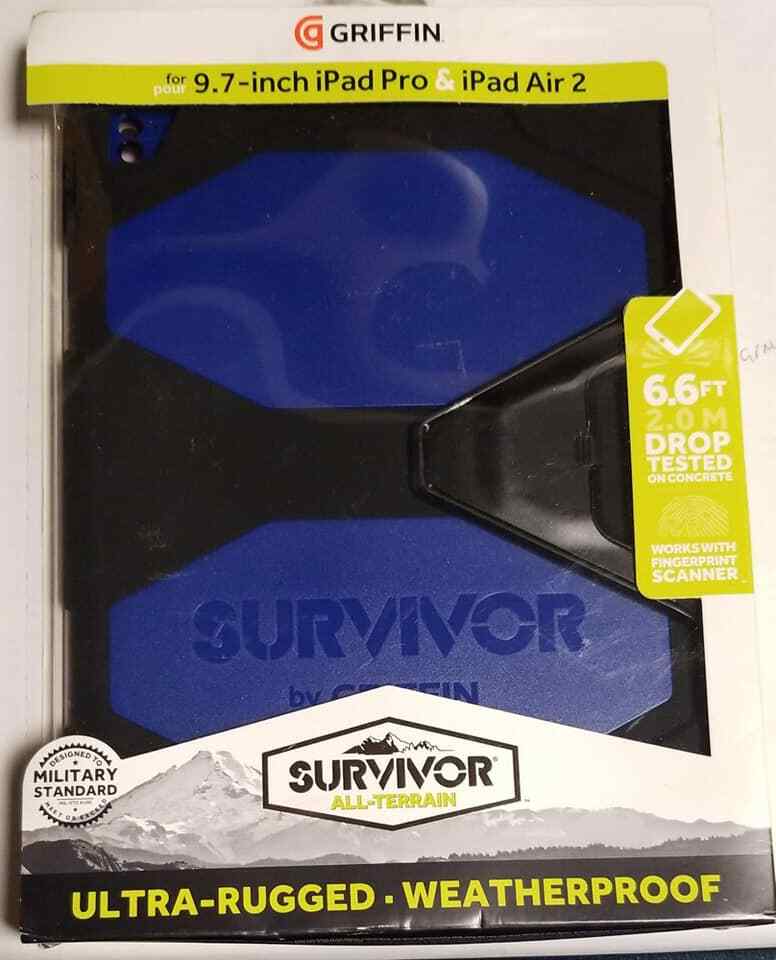 Griffin Technology Griffin Survivor At Air2/pro9.7 Blk/blu (LOC TUB L-49)