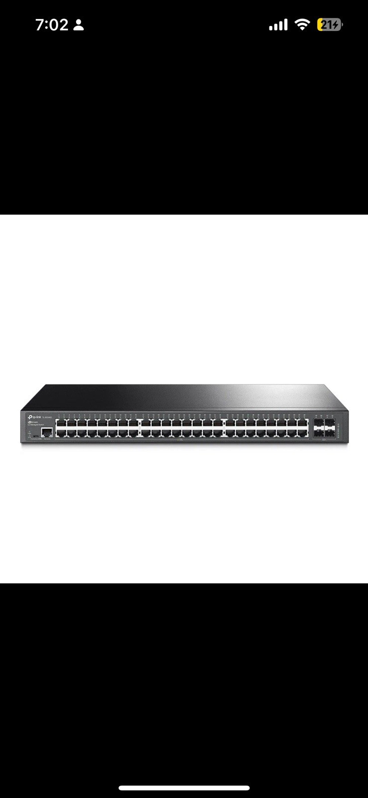 TP-LINK TL-SG3452 JetStream 52-Port Gigabit L2+ Managed Switch with 48-Port PoE