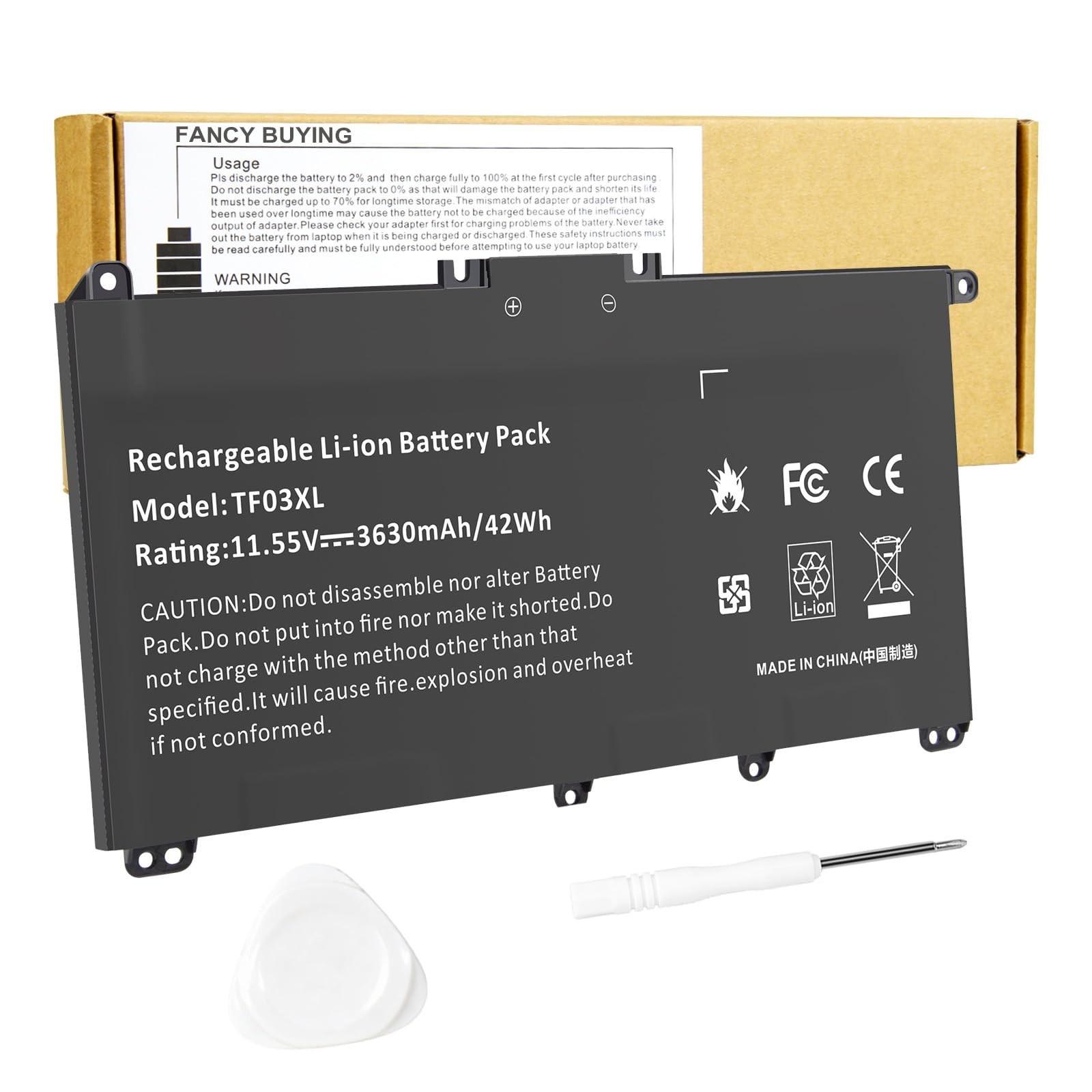 High-Capacity Laptop Battery for HP Pavilion 15-CC 15-CD 17-AR 14-BF Series