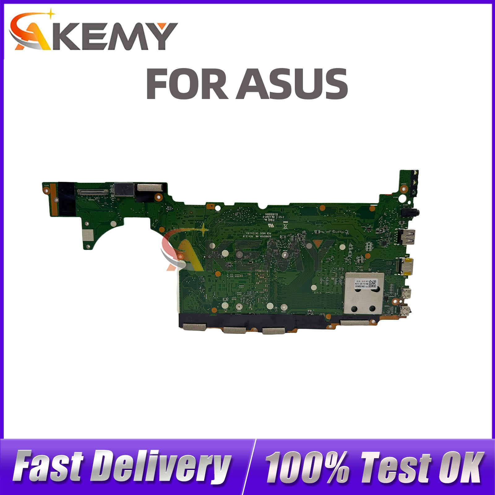 For ASUS B2502FBA B2502F Laptop Motherboard I5-1250P I7-1270P CPU 100% Tests OK