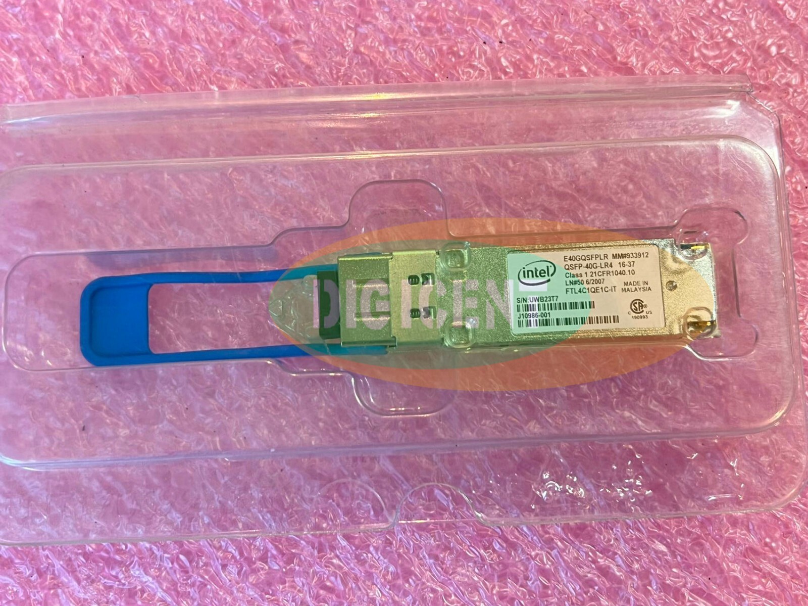 INTEL E40GQSFPLR QSFP+ 40G 10km  QSFP-40G-LR4 J10986-001