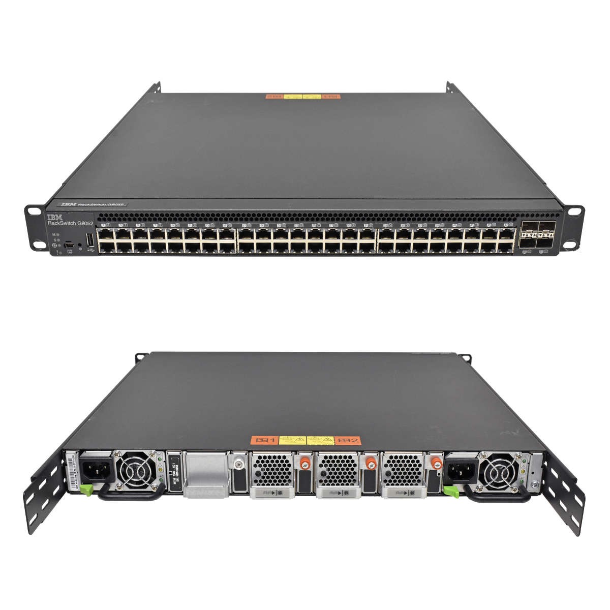 IBM RackSwitch G8052 52-Port 7309-HC 00D9799 + 2GBICs